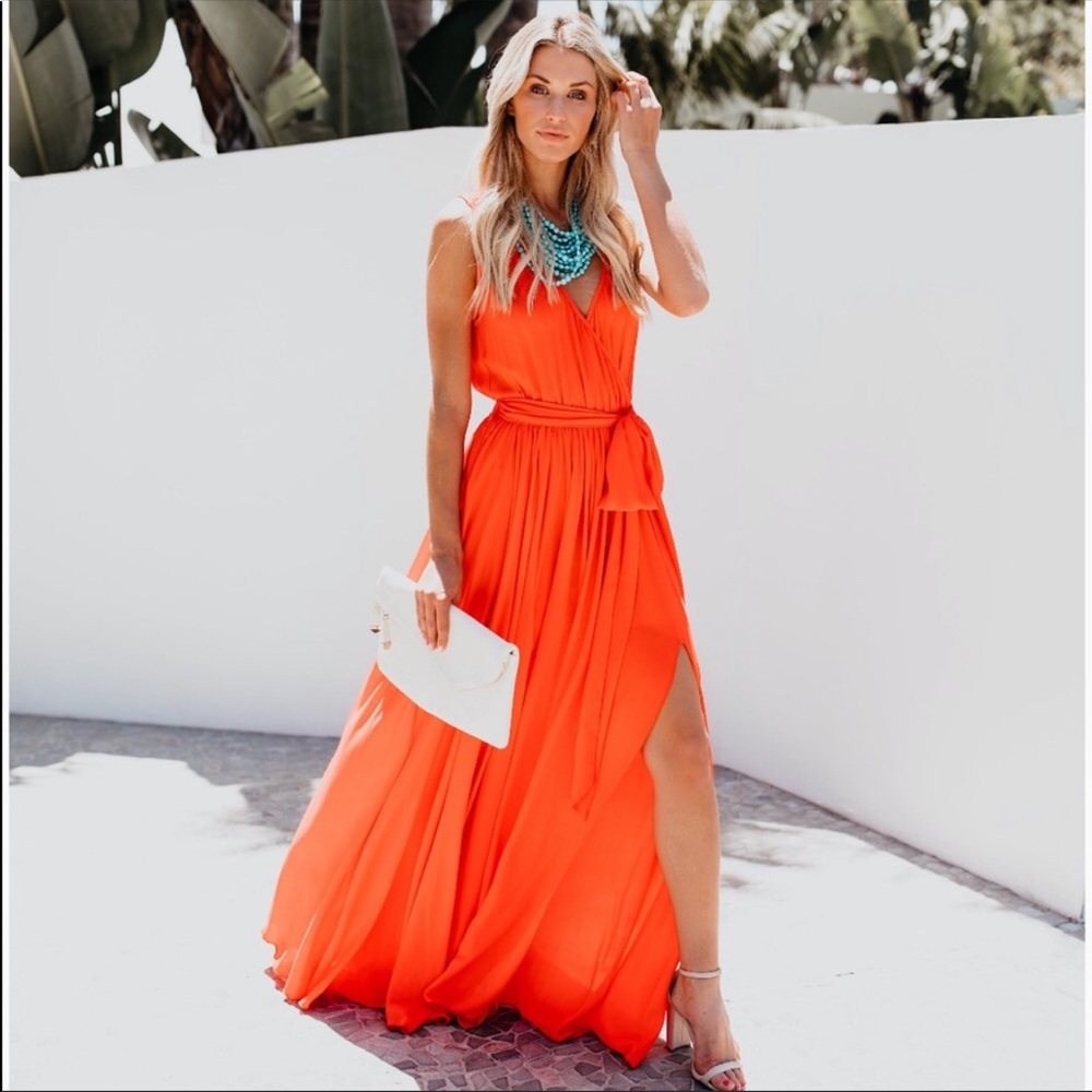 Vici Floaty Maxi Dress Sz S